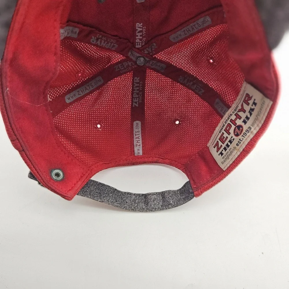 Louisville Cardinals Hat Cap Strap Back Womens Gray Red NCAA Basketball Harmony - Picture 8 of 10
